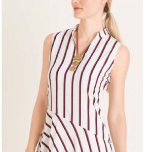WTB. LOOKING FOR . Chico's STRIPED ASYMMETRICAL HEM MIDI DRESS